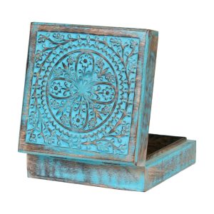 Wooden Jewellery Box | 7 x 7 x 2.5 Inch