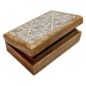 Wooden Jewellery Box | 8 x 5 x 2.5 Inch