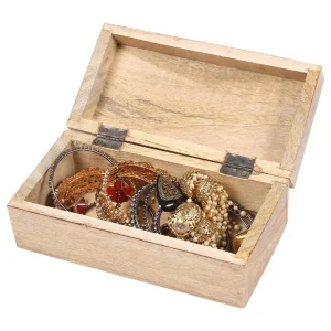 Wooden Jewellery Box | 8 x 4 x 3.25 Inch